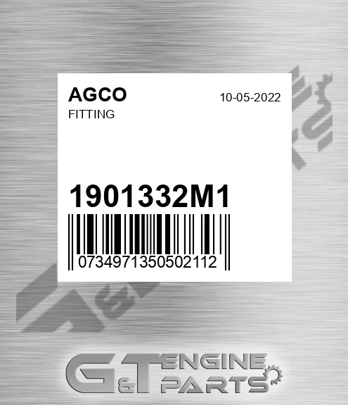 1901332M1 Fitting for AGCO