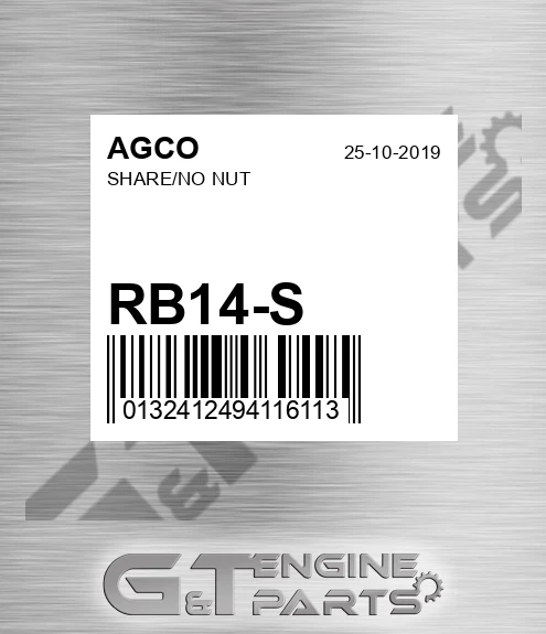 RB14-S Share/no Nut for AGCO