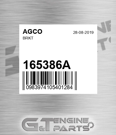 165386A Brkt for AGCO