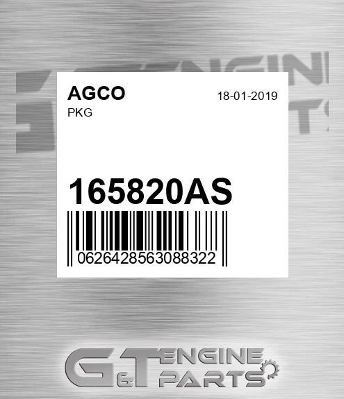 165820AS Pkg for AGCO