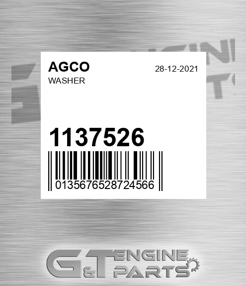 1137526 AGCO Washer