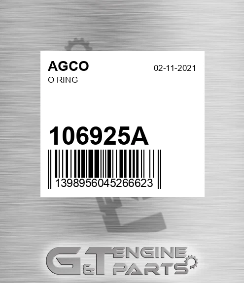 106925A O Ring