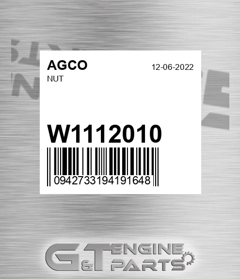 W1112010 Nut
