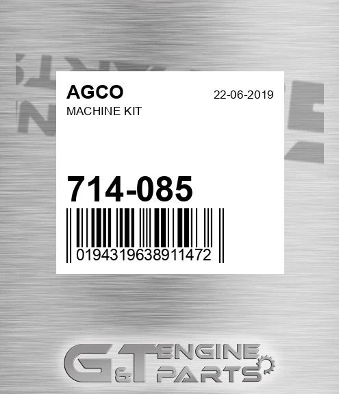 714-085 Machine Kit for AGCO