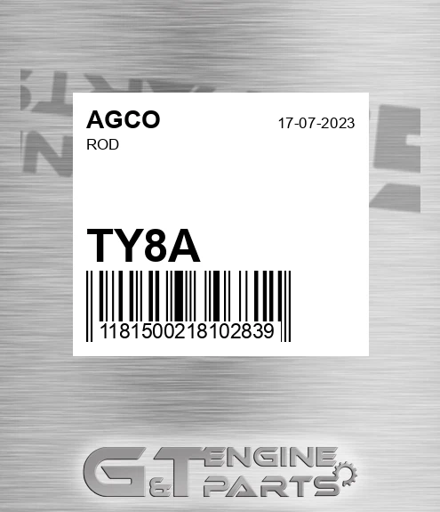 TY8A AGCO Rod