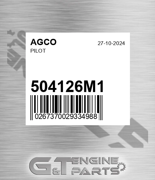 504126M1 AGCO Pilot