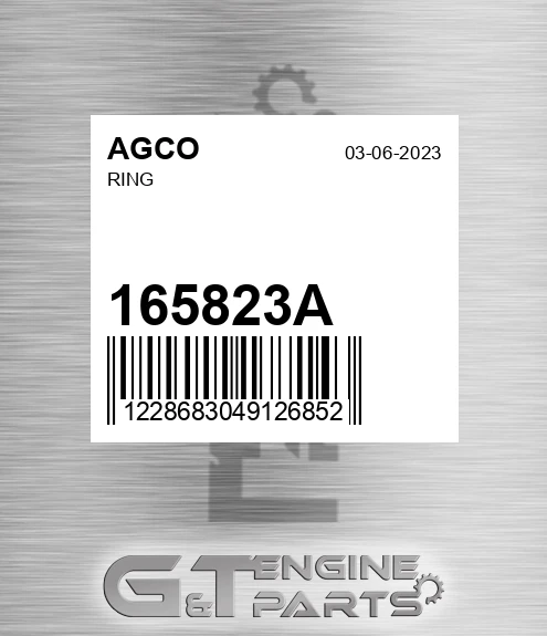 165823A Ring for AGCO