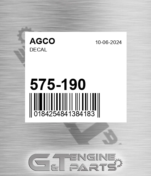 575-190 AGCO Decal