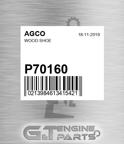 P70160 AGCO Wood Shoe