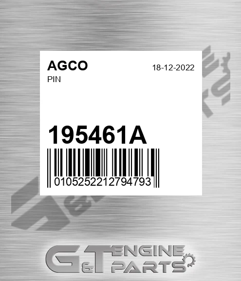 195461A Pin for AGCO