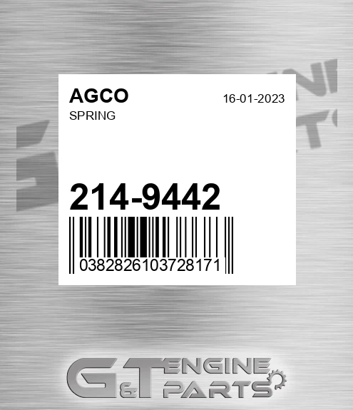 214-9442 Spring for AGCO