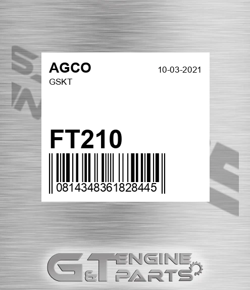FT210 AGCO Gskt