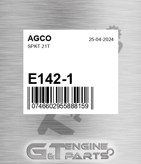 E142-1 AGCO Spkt 21t