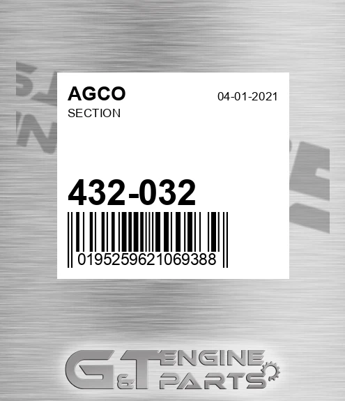 432-032 Section for AGCO