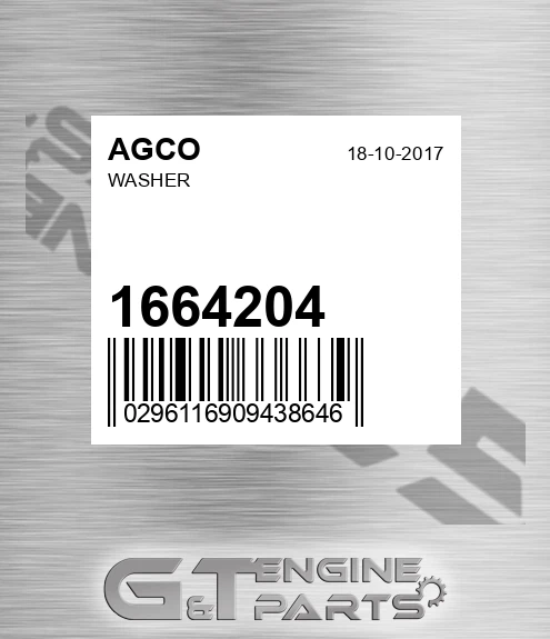 1664204 Washer for AGCO