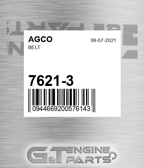 7621-3 AGCO Belt