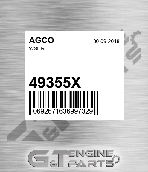 49355X Wshr for AGCO