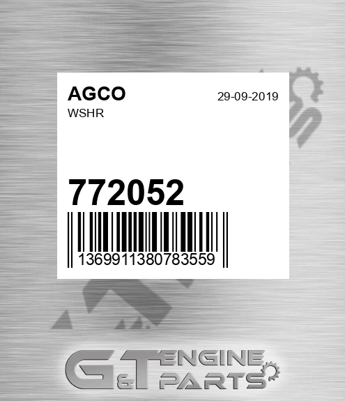 772052 AGCO Wshr