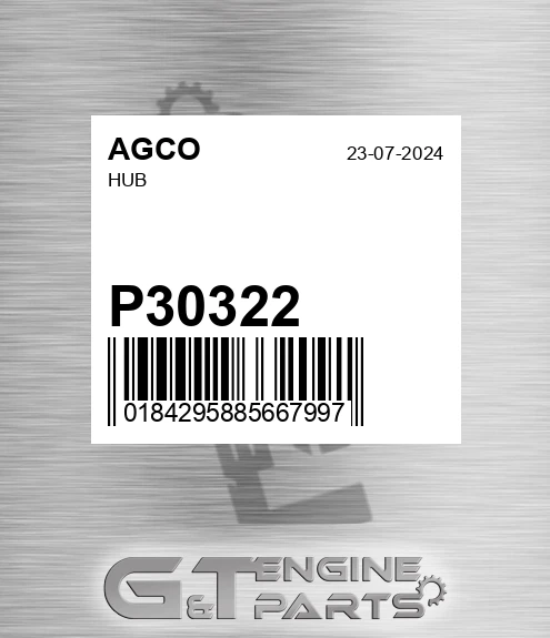 P30322 AGCO Hub