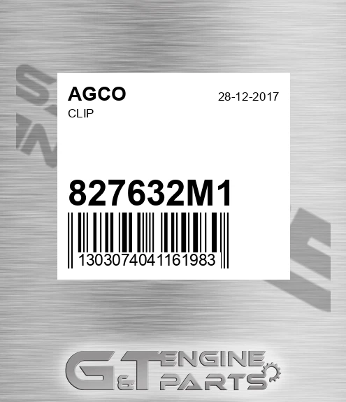 827632M1 AGCO Clip