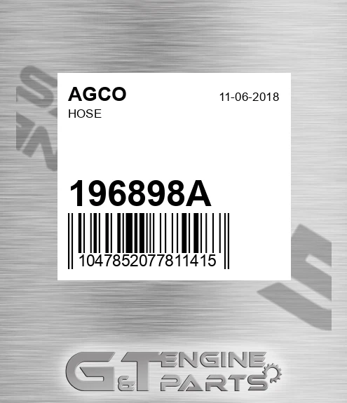 196898A Hose for AGCO