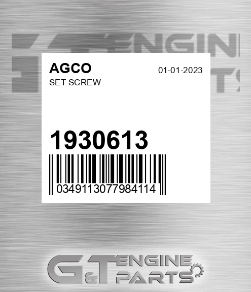 1930613 Set Screw for AGCO