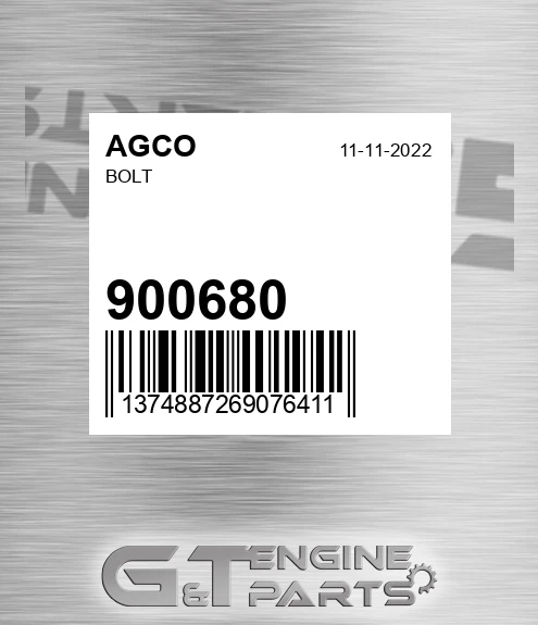 900680 Bolt for AGCO