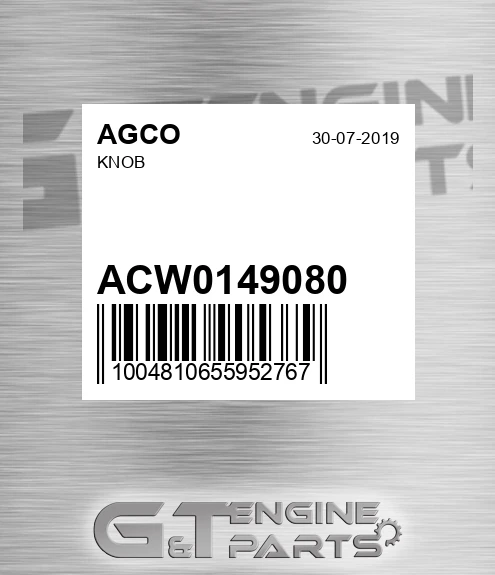 ACW0149080 Knob for AGCO
