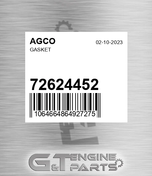72624452 AGCO Gasket