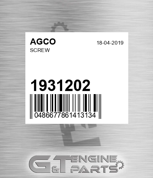 1931202 Screw for AGCO