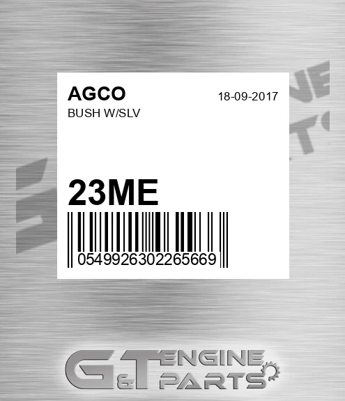 23ME AGCO Bush W/slv