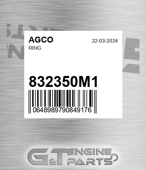 832350M1 Ring for AGCO