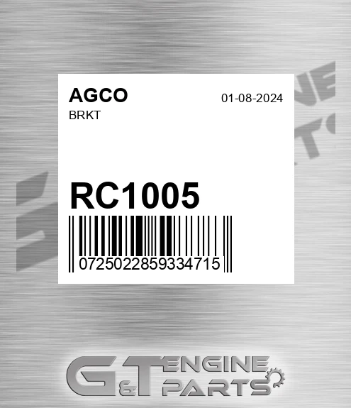 RC1005 AGCO Brkt