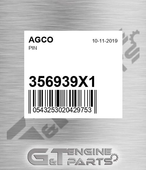356939X1 Pin for AGCO