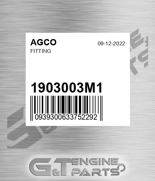 1903003M1 Fitting for AGCO