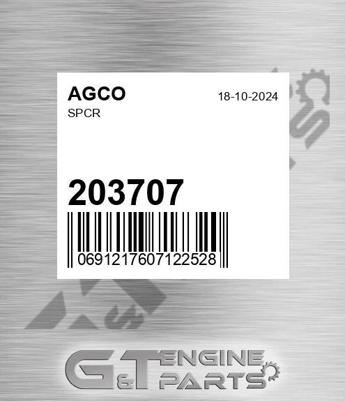 203707 Spcr for AGCO