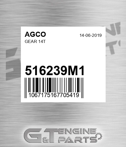 516239M1 Gear 14t