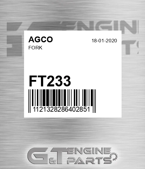 FT233 AGCO Fork
