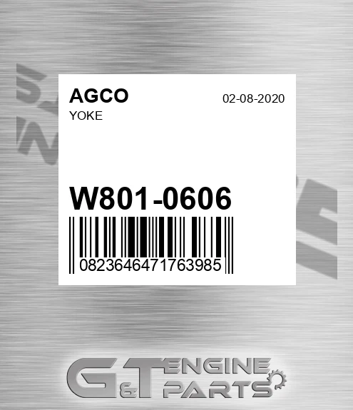 W801-0606 Yoke for AGCO