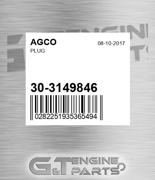 30-3149846 Plug for AGCO