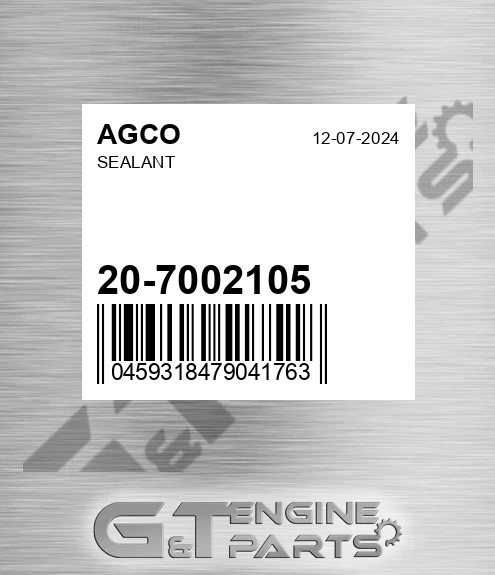 20-7002105 Sealant for AGCO