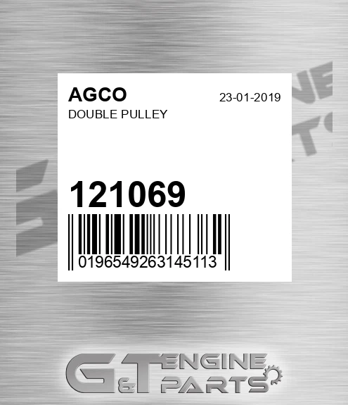 121069 AGCO Double Pulley