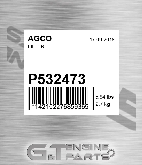 P532473 AGCO Filter