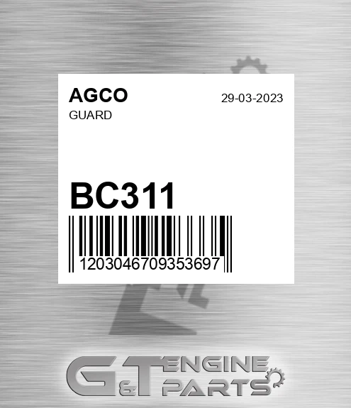 BC311 Guard for AGCO