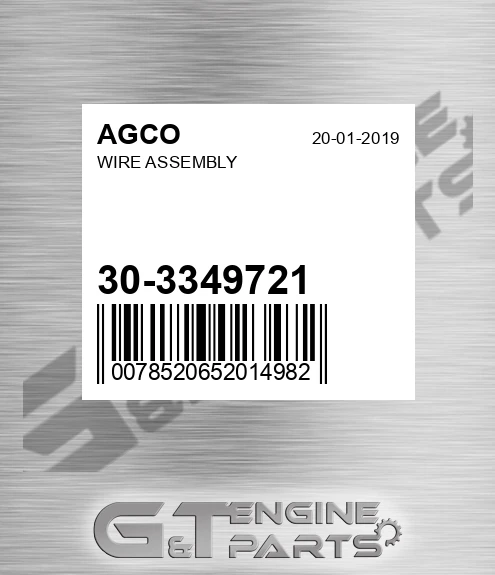 30-3349721 Wire Assembly for AGCO