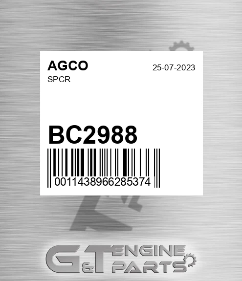 BC2988 Spcr for AGCO
