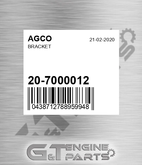 20-7000012 Bracket for AGCO