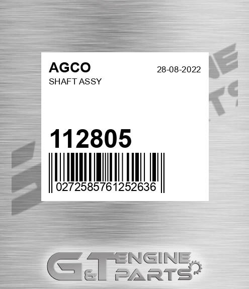 112805 Shaft Assy for AGCO
