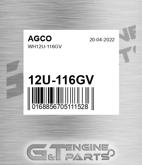 12U-116GV Wh for AGCO