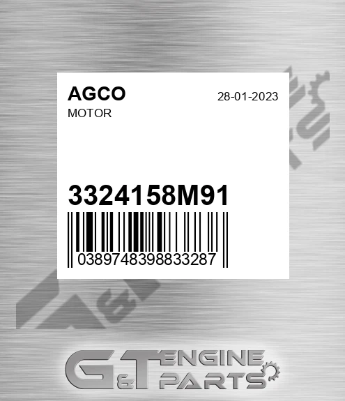 3324158M91 AGCO Motor